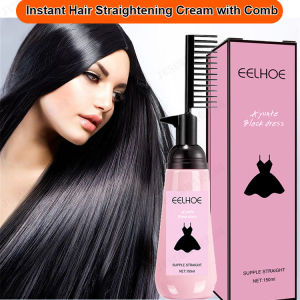 Instant Hair Straightening Cream with Comb