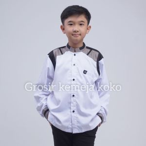 Baju Koko Anak Anak Lengan Panjang Umur 9 - 15 Tahun Terbaru - Baju Koko Hilwa Tanduk Rusa Anak Baju Atasan Anak Koko Gus Azmi Anak Terlaris