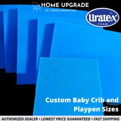 Uratex Baby Crib and Playpen Foam Special Cut [Customized for Crib and Playpen] Made to Order (22x36 22x39 31x51 32x40 24x32 26x38 24x47 etc.)
