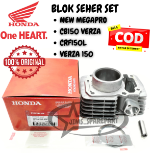 BLOK SEHER SET HONDA KYE NEW MEGAPRO CB150 VERZA CRF150L VERZA 150 STATER KASAR KUALITAS ASLI AHM CYLINDER COMP ASLI AHM ORI HGP