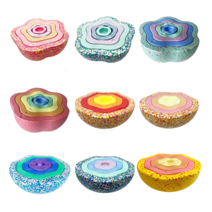 4/5Pieces Fun Stepping Stones Toy for Kids Rainbow River Stacking Stone for Enhancing Coordination and Balance Skill