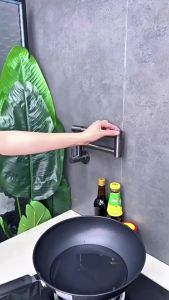 Folding faucet luxury brush kitchen faucet sink wall single cold water double switch basin faucetFast shipping