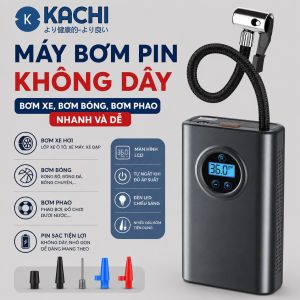 Máy bơm pin Kachi MK374 - Bơm xăm lốp ô tô xe máy xe đạp phao bóng