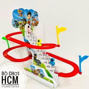 [CÓ ĐÈN NHẠC - NHIỀU MẪU] Đồ chơi thang nhảy chó cứu hộ/ tàu lửa thomas/ chó đốm leo thang vui nhộn dành cho bé thích khám phá thích các nhân vật hoạt hình