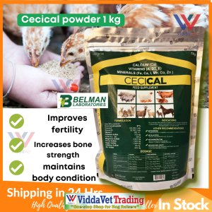 1kg Cecical Powder feed premix Calcium + vitamins + minerals for animals cecical powder 1kg cecical vitamin powder 1kg