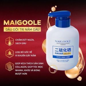 Dầu Gội MAIGOOLE Selenium Sulfide Shampoo Chống Gàu | Làm Sạch Da Đầu Tóc Bết 300ml