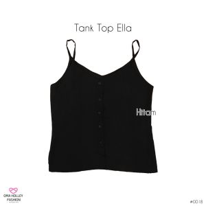 (COD) OH Fashion Basic Tank top Ella kancing premium quality korea #0018