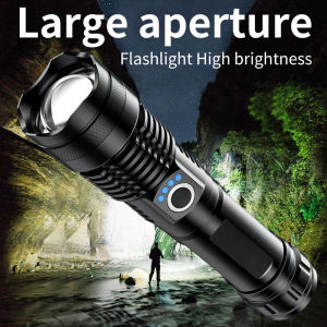 Flashlight rechargeable super bright five lighting modes camping flashlight LED Waterproof Outdoor