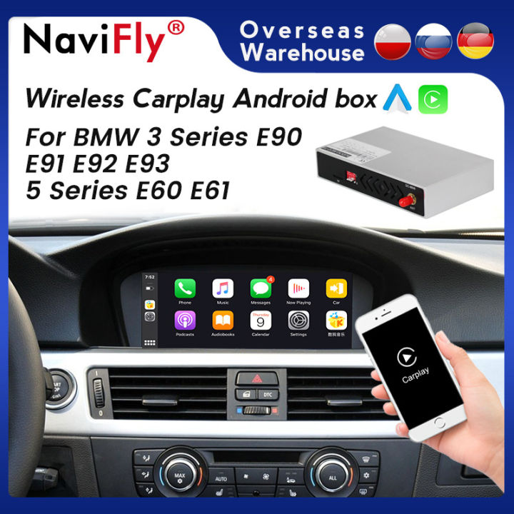 8.8" Android Auto Touch Screen With Wireless CarPlay For BMW 3 Series 5 Series 2005-2008