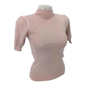RM KOREAN STYLE TURTLE NECK SHORT SLEEVE KNITTED BLOUSE FOR WOMEN#815