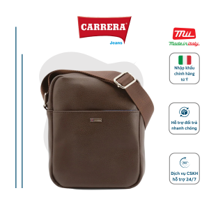 Túi Đeo Chéo Nam Carrera Jeans Dáng Vuông Chất Da Cao Cấp Thiết Kế 2 Ngăn Trẻ Trung - Nhập Khẩu Chính Hãng Từ Ý - URBAN-CB7441