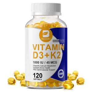 Viên nang Vitamin D3K2 hỗ trợ hấp thụ canxi sức khỏe xương hệ miễn dịch và tim mạch.
