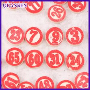 QUANSEN แผ่นไม้ดีลักซ์90ชิ้นสำหรับเกมตัวเลขล็อตโต้บิงโกของขวัญสำหรับการเล่นเกมในอุดมคติสำหรับเพื่อนและครอบครัว