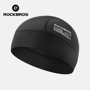 ROCKBROS Cooling Ice Silk Cycling Cap Men Women Sweat Wicking Breathable Sun Protection Motorcycle Cap Comfortable Bicycle Helmet Inner Wear Caps Running Hat Motorcycle Helmet Liner