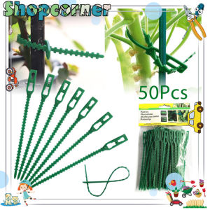 Kabel Tie 50Pcs Adjustable Plastic Plant Cable Ties for Garden Tree Climbing Support Vine Stem