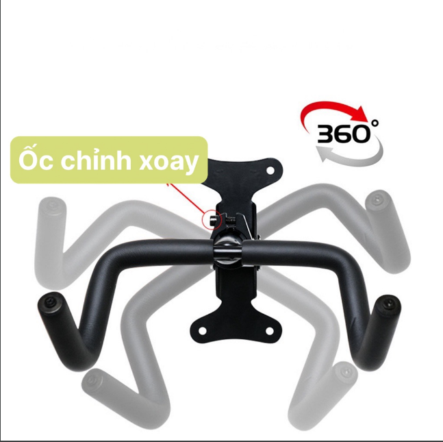 giá treo xe đạp lên tường xoay 360 độ chỉnh được độ dài | Lazada.vn