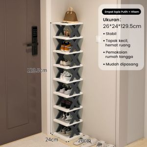 rak sepatu x serbaguna tempat sandal susun rak sandal plastik