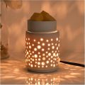 Ceramic Wax Melt Warmer,Candle Wax Warmer Night Light,2-in-1 Electric Wax Melter and Fragrance Warmer for Scented Candle Wax Burner Home Office Decor Mothers Day Birthday Gifts for Women(dot). 