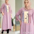 Cila Midi Bahan Combed 24s Fashionable Midi Dress Outfit Kasual Wanita Kaos Panjang Wanita Sablon Aesthetic Blus Remaja Blouse Wanita Elegant Ootd Modern Terlaris Kekinian Terbaru 2022. 