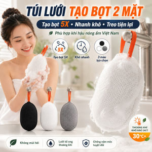 🔥sốc🔥Túi Lưới Đựng Xà Phòng 2 MặtLưới Tạo Bọt Xà Bông Rửa Mặt Tắm Treo Tiện LợiTúi Tạo Bọt Xà Phòng Thủ Công Cầm Tay