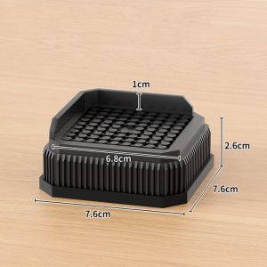 JUSTODO Non-slip Furniture Foot Pad Heavy-Duty Square Bed Lifter Professional Adjustable Bed Lifts Risers Desk Sofa Chair Legs