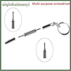 aiqinhaimaoyi 3 trong 1 kính Screwdriver xách tay Keychain Screwdriver Đồng hồ sửa chữa Kit công cụ