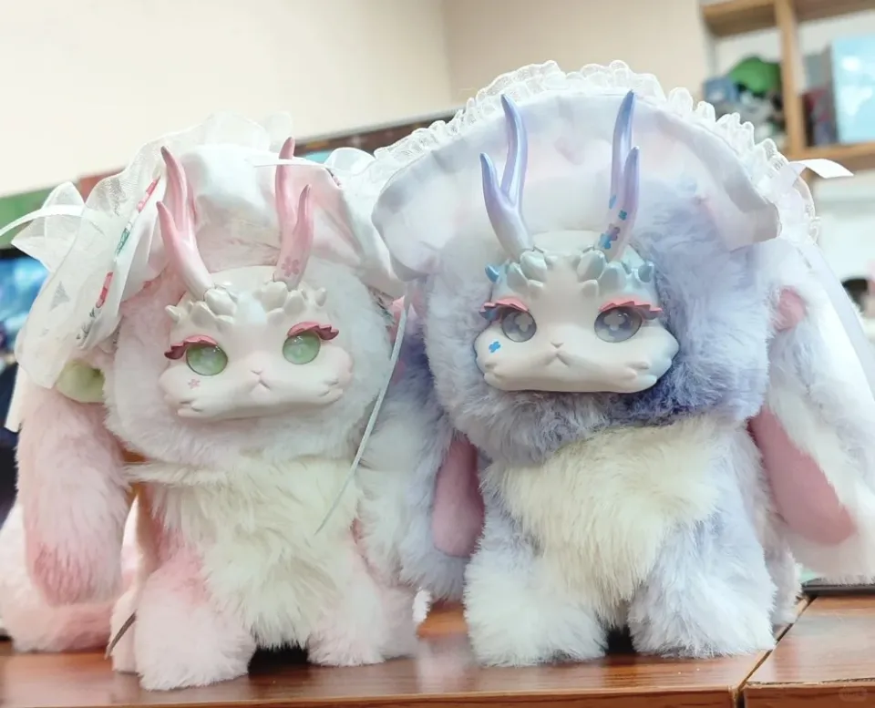 New Tutulong Fantasy Forest Tea Party Series Blind Box Kawaii Rabbit Dragon  Figure Plush Toy Box Girl Gift