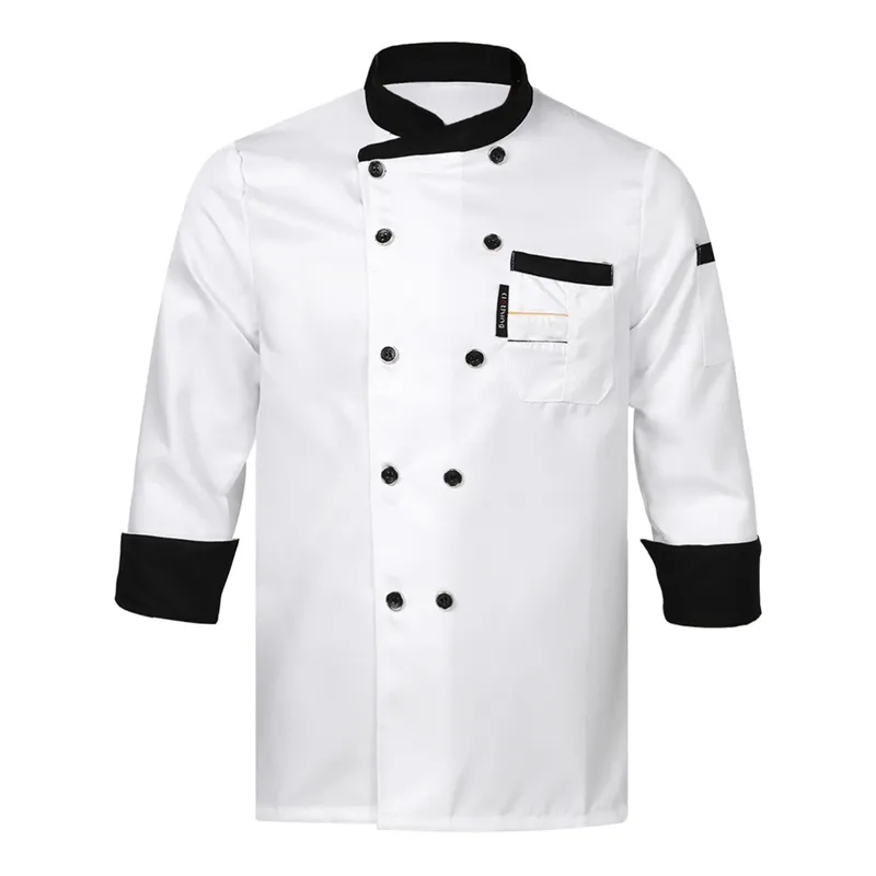 Chef Uniforms for Men Cotton Chef Jackets Lightweight Hotel Restaurant Bar  Professional Chef Jacket Chef Uniforms for Men Kitchen Chef Coat for Men
