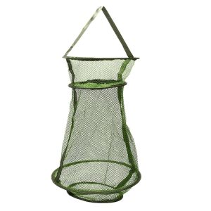 FIGHTINPC Ngoài trời Vòng Phụ Kiện cá Câu Cá Trap Mạng Có thể gập lại Đóng mở Hạ cánh Net Tôm cá Lưới Lồng Lưới Đánh Cá Câu Cá Giỏ