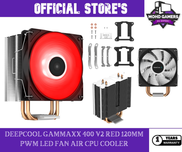 DEEPCOOL GAMMAXX 400 V2 120MM PWM LED FAN AIR CPU COOLER | Lazada