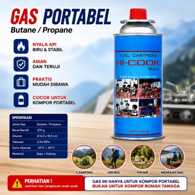 BISA COD Kompor Camping Portable Bentuk Bunga Tahan Angin Dengan Gas sudah isi