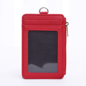 Multiple Card Slots Id Badge Holder Lanyard Zipper Pouch Men and Women Girls Student Name tag Cases Bus Card Holders Staff Work Supplies