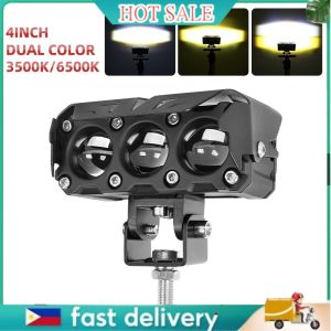 Puti at Dilaw na Liwanag na Mini Driving Lights para sa Off Road Adventures
