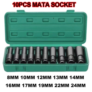 10Pcs Mata Socket Mata kunci sok set 1/2 8-24mm Impact Kunci Socket/Kunci shock Impact socket set/Impact sock impact wrench Mata