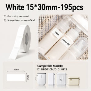 NiiMBOT D101 D11 D110 Label Thermal Sticker White Adhesive Paper Waterproof Papers Cheapest official for Printer