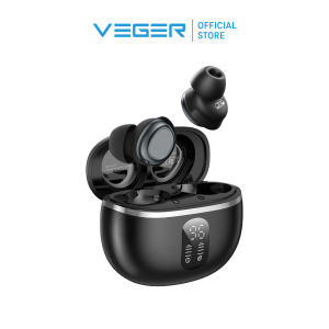 หูฟัง Tws VEGER VE-22T Bluetooth V5.4 IPX4 หน้าจอ LED ตัดเสียงรบกวน หูฟังบลูทูธ ระบบควบคุมแบบสัมผัส รับประกันสินค้า 2 ปี