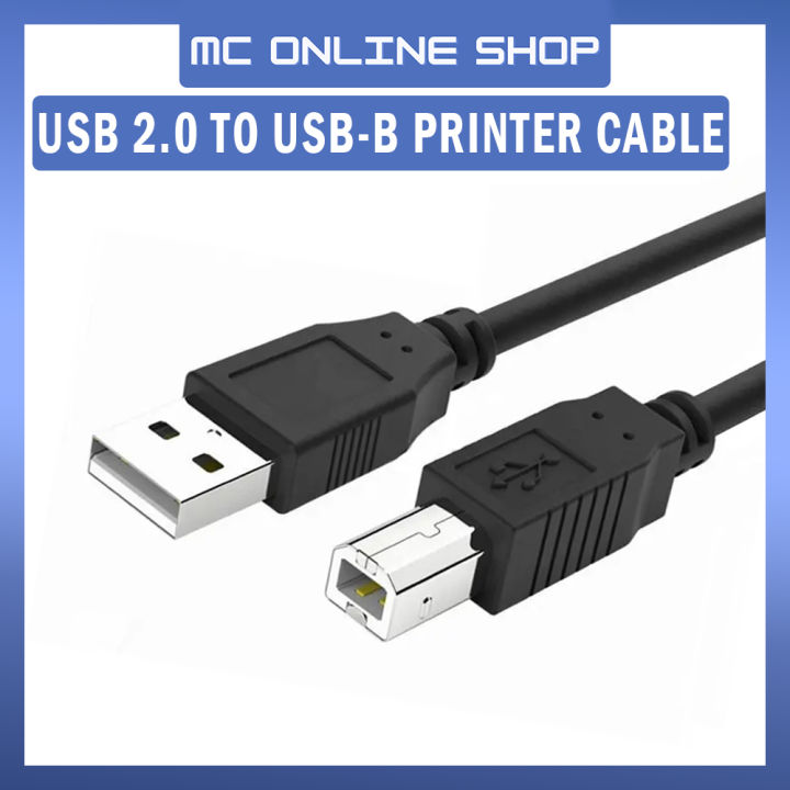 Printer Convert Cable USB To USB-B Printer Cable Converter Adapter Cord 1.5m/ 3m/ 5m for ...
