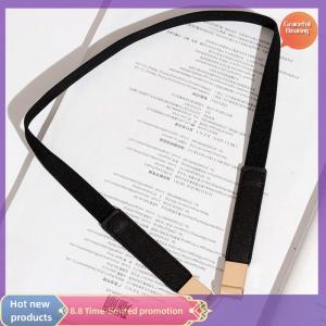 Graceful Leather Waistband for Women Dress Shirt Girdle Decoration Accessories Waist Seal Elastic Buckle Fashion All-match Thin Belt