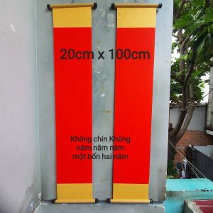 Đối giấy mỹ thuật nhiều kích thước. Câu đối trang trí tết