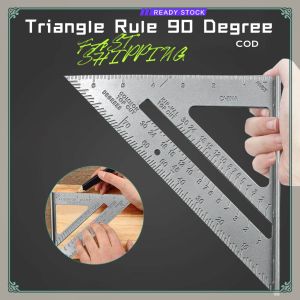 Triangle Rule 90 Degree Thickening Angle Rule Aluminum Alloy Carpenter Measurement Square Ruler