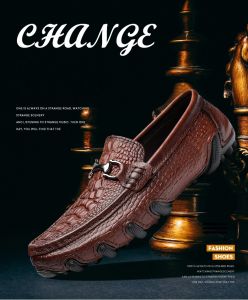 100% KULIT Sepatu Pria IMPORT Casual Kulit Kerja Kantor Santai Pesta Fashion Keren 123