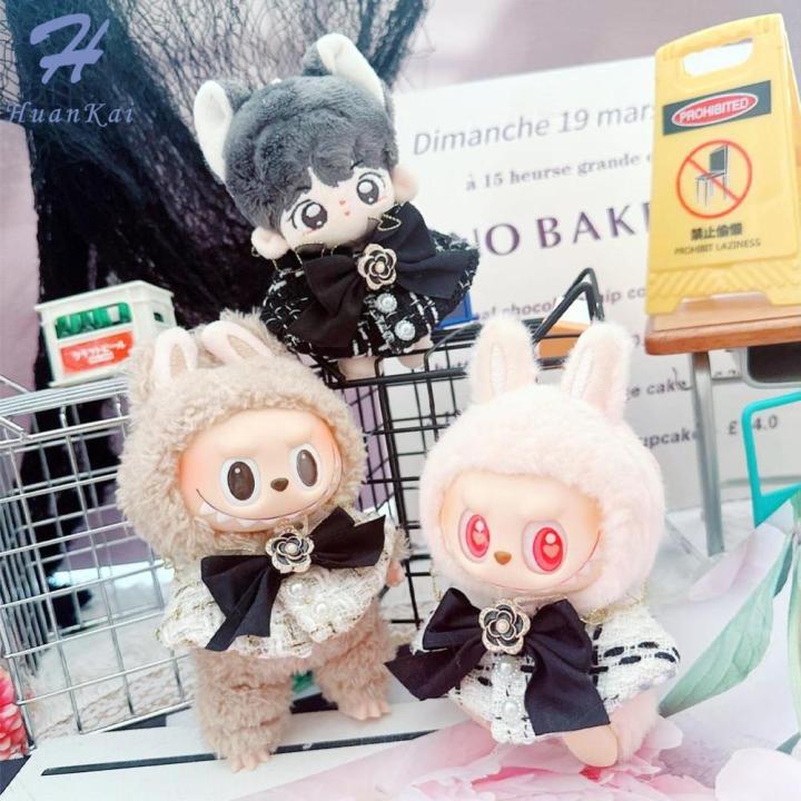 HK [ไม่มีตุ๊กตา] สำหรับเสื้อผ้าตุ๊กตา Labubu 17ซม. เสื้อผ้าแฟชั่นมีฮู้ด ...