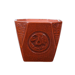 壶芝宴桃紫砂摆件老式八方米杯客厅结婚斗茶具家用工艺品