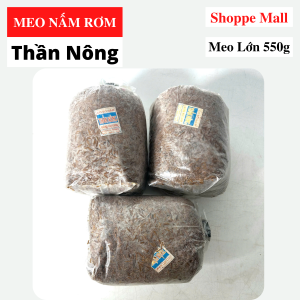 Combo 3 Meo Nấm Rơm Thần Nông (550g) - Tặng SÁCH Kỹ Thuật Trồng Nấm Rơm Trong Nhà