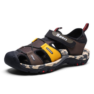 INLIKE Gunung Sepatu Kulit Sandal Pria Hiking Mendaki Cowok Dewasa Olahraga Sepatu Outdoor Keren Lentur Touring 136
