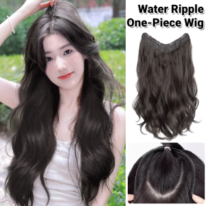 Atmosphere Water Ripple One-Piece Wig Fashion Long Wavy Curly Hair Full Wigs Hair Extension