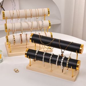 ZHUNIEDU หลายชั้น ชั้นเก็บของชั้น ผ้ากำมะหยี่กำมะหยี่ โลหะสำหรับตกแต่ง ที่ใส่สร้อยข้อมือ เครื่องประดับเดสก์ท็อป ถอดออกได้ แท่นโชว์เครื่องประดับ ต่างหูจี้ห้อย