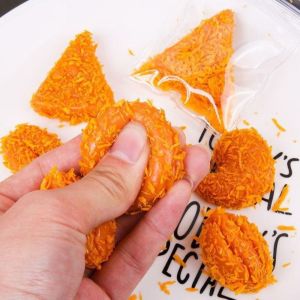 PUZHE เศษขนมปังขนมปัง ของเล่นตัวหนีบอาหารทอด ยืดหยุ่นได้ รีบาวด์ช้า ของเล่นบีบแฮมเบอร์เกอร์ สร้างสรรค์และสร้างสรรค์ พิซซ่าพิซซ่า ของเล่นหนีบอาหารน่ารัก ตกแต่งด้วยการตกแต่ง