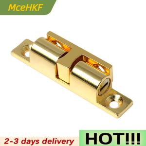 MceHKF 43 50 60 70mm Cabinet Copper Touch Beads Lock Self-Locking Door Spring Clip Latch - Cupboard Closet Durable Double Ball Catches