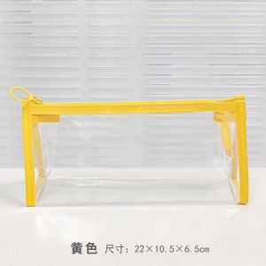 📢ร้านไทย⚡กระเป๋าดินสอ PVC ใส กระเป๋าเครื่องเขียน กระเป๋าดินสอ กระเป๋าเครื่องสำอางค์ กล่องดินสอ